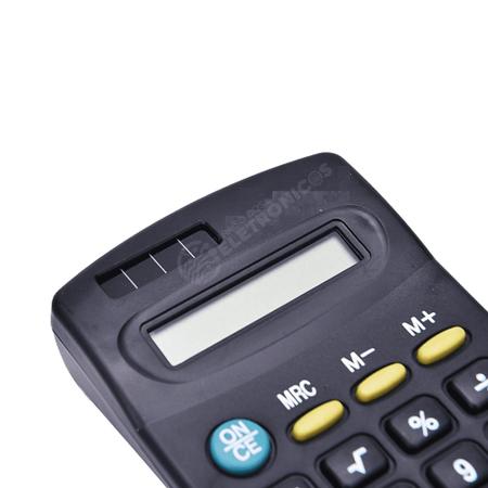 Imagem de Mini Calculadora Eletrônica De Bolso Portátil Para Escritório Faculdade Escola MJ402
