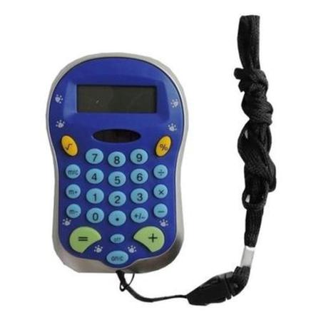 Imagem de Mini calculadora portátil de bolso com cordão multifuncional
