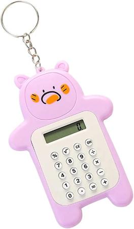 Imagem de Mini calculadora portátil ursinho para estudantes