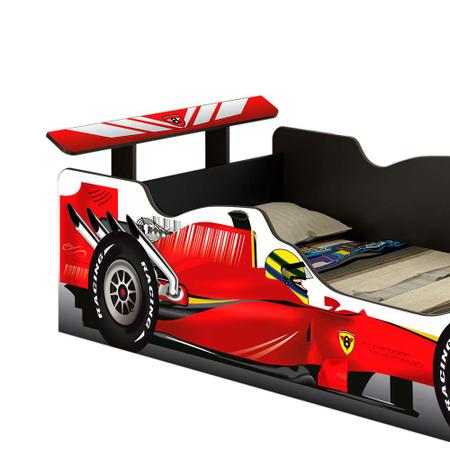 Cama Infantil Carro Corrida Formula 1 Vermelho