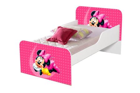 Imagem de Mini Cama Criança Adesivada Protecao Menina M Rosa 2