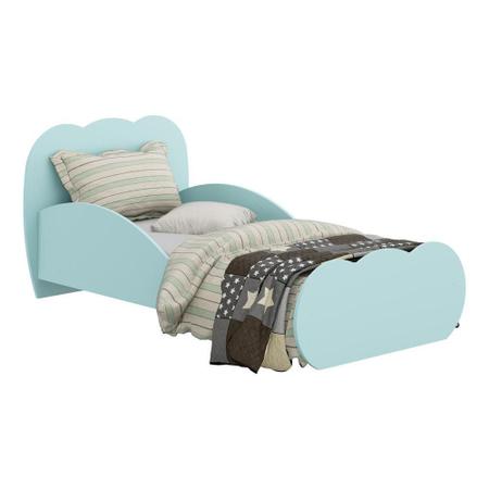 Mini Cama Multimóveis Nuvem 100% MDF para colchão 150cmx70cm Azul REF.2667.158 Imagem de Mini Cama Multimóveis Nuvem 100% MDF para colchão 150cmx70cm Azul REF.2667.158