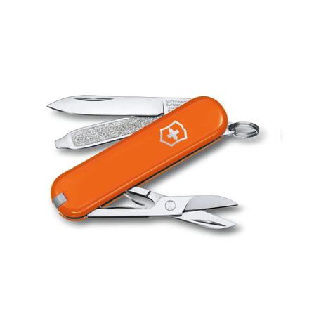 Imagem de Mini Canivete Suíço Classic 7 funções SD Colors laranja Mango Tango Victorinox