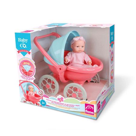 Famosa - Carrinho mini com boneca, roupas e acessórios, 2 fundos e  autocolantes, modelos variados., DIVERSOS