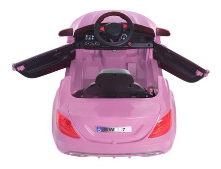 Mini Carro Elétrico Infantil 6v Com Controle Remoto Rosa BW007RS