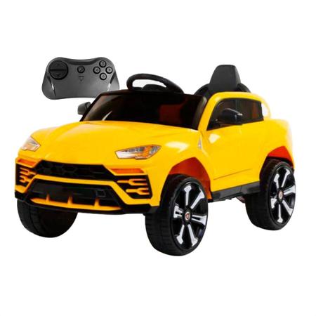 Imagem de Mini Carro Eletrico Infantil 12v Com Controle Amarelo