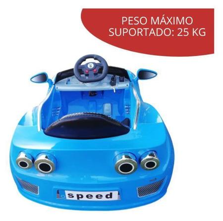 Imagem de Mini Carro Elétrico Infantil 6v Importway Com Controle Remoto Azul