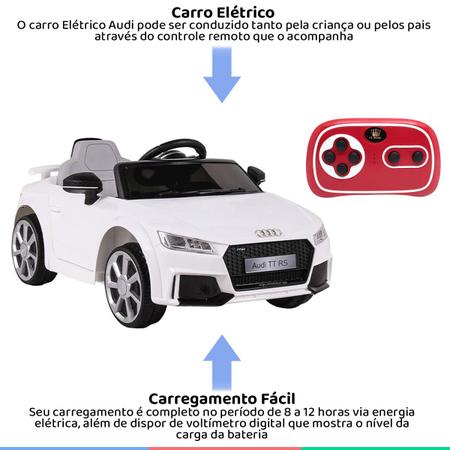 Homcom - Carro elétrico infantil Audi TT, CARROS UM LUGAR