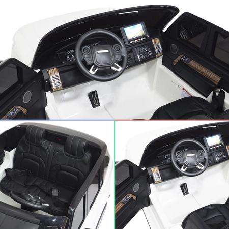 Carro Eletrico Infantil Para Criança Com Controle Entrada USB e MP3 Micro  SD Luzes Land Rover - Baby&Kids