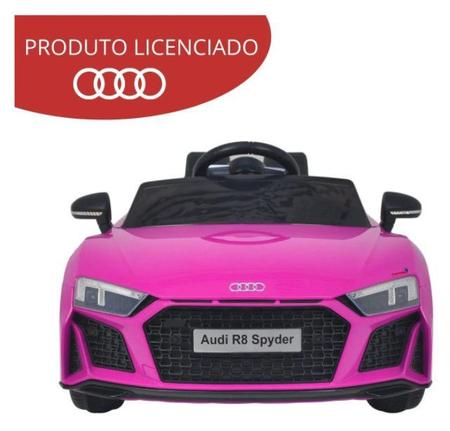 Mini Carro Elétrico Infantil Criança 12V Audi R8 Spyder Controle Remoto  Motorizado Brinqway BW-123 em Promoção é no Buscapé