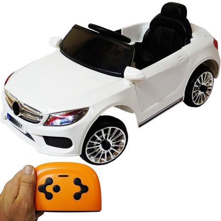 Mini Carro Elétrico Infantil com Controle Remoto - BW007BR - Importway -  Branco