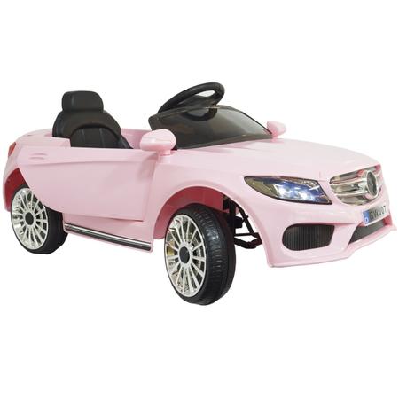 Mini Carro Elétrico Infantil 6v Com Controle Remoto Rosa BW007RS