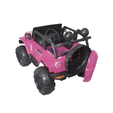 Mini Carro Elétrico Infantil Com Controle Remoto Rosa BW028RS