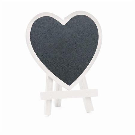 Mini Cavalete com Lousa Coração Branco - 3 Peças - Cromus Imagem de Mini Cavalete com Lousa Coração Branco - 3 Peças