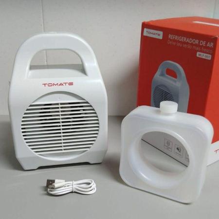 Imagem de Mini Climatizador de Ar Refrigerador Umidifica USB Portátil - Tomate