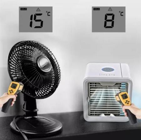 Imagem de Mini Climatizador Umidificador Portátil Ar Condicionado Quarto Bebê