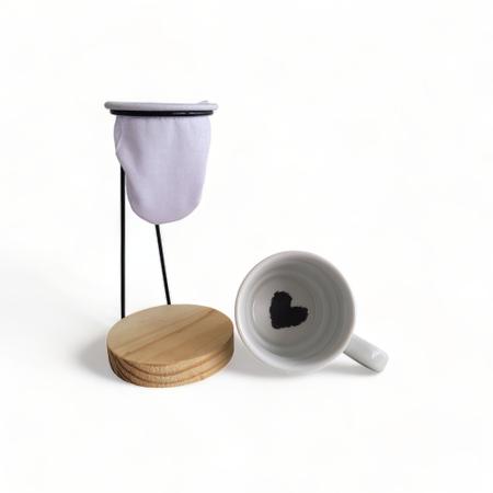 Imagem de Mini Coador de Café Com Caneca Branca Individual