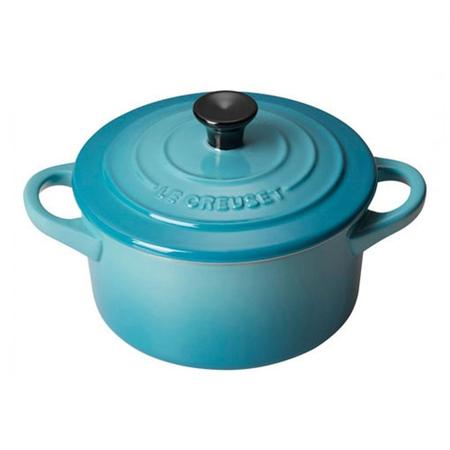 Imagem de Mini Cocotte Cerâmica Azul Caribe V2 Le Creuset