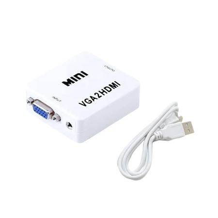 Imagem de Mini Conversor VGA x HDMI com Áudio