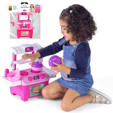 Imagem de Mini Cozinha Completa C/ Panelinhas Brincar De Casinha - BS Toys