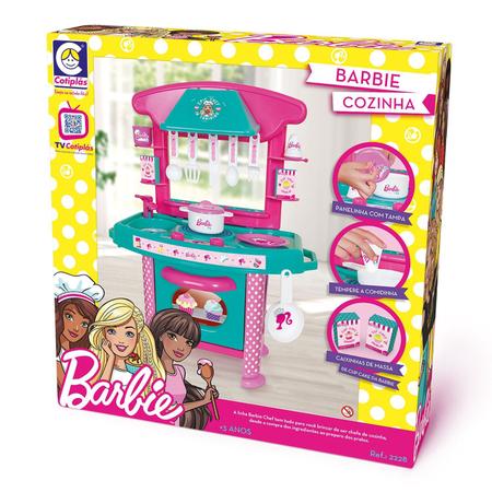 Cozinha Infantil Barbie Cheff Cotiplás 2228 com Acessórios