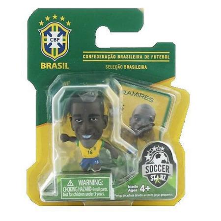 Mini Craque Soccerstarz - Dante, Ramires E Jô - Brasil