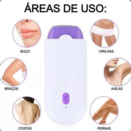 Mini Depilador Elétrico Feminino Indolor Recarregável Facial Corporal  Portátil - GRUPO SHOPMIX - Depilador Elétrico - Magazine Luiza