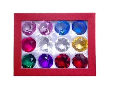 Imagem de Mini Diamantes Peso De Papel Cristal Vidro Decorativo