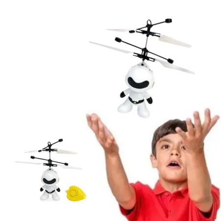 Mini Drone Brinquedo Robo Voador Infravermelho Voa Verdade