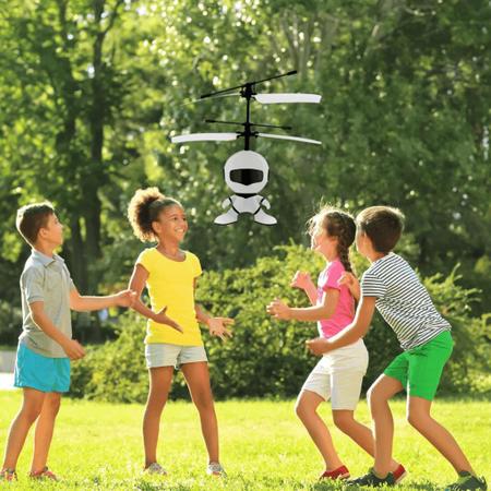 Mini Drone Robô Voador Azul Voa de Verdade Brinquedo - Robomix