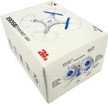 Imagem de Mini Drone Infantil Barato Pocket Quad UAV 33058 - Mould King