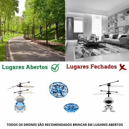 Mini Drone Robô Voador Azul Voa de Verdade Brinquedo - Robomix - Robô -  Magazine Luiza