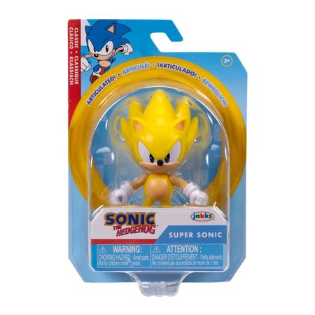 Mini Figura - Colecionavel - Sonic The Hedgehog - Super Sonic - 6.3 cm -  Candide