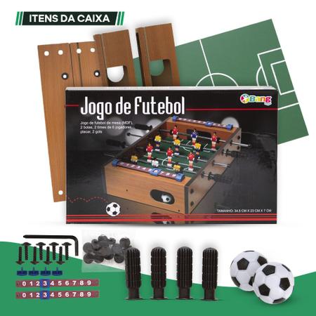 Jogo Futebol de Botão c/ 2 times Infantil Brinquedo - mini toys - Botão  para Futebol de Botão - Magazine Luiza