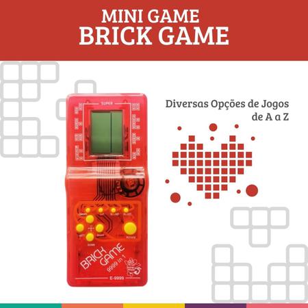 Mini Game Chaveiro Brickgame Vermelho Dm Toys Dmt6205