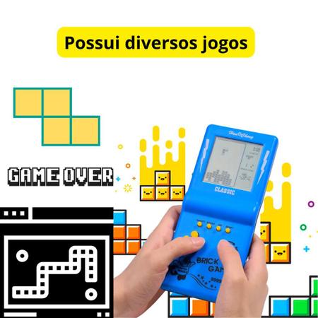 Super Mini Game Portátil 9999 In 1 Brick Game Retro Preto - Art Brink -  Minigame - Magazine Luiza