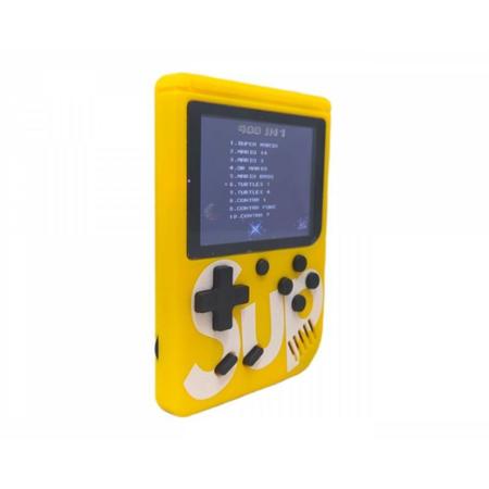 Mini Vídeo Game Boy Portátil Sup 400 Em 1 Jogos (AMARELO)