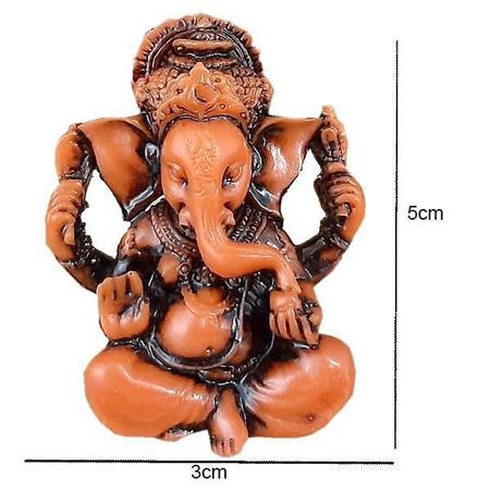 Imagem de Mini Ganesha Resina Laranja