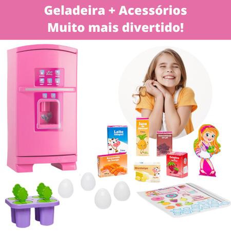 Geladeira Infantil de Menina com Sorvete Cardoso Toys - DengoToys -  Brinquedos e Muito Mais!