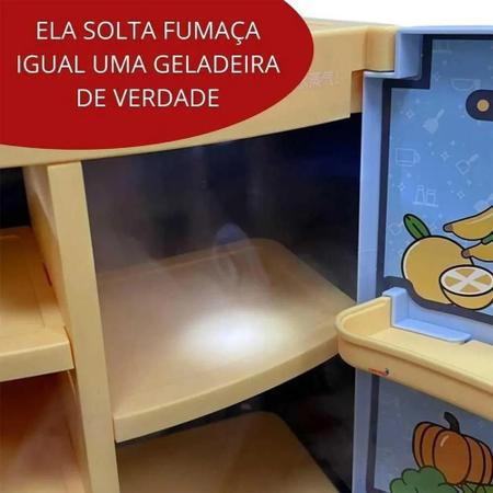 Imagem de Mini Geladeira Infantil Com Acessórios Som E Luz ul