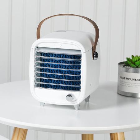 Imagem de mini geladeira pequeno plástico ventilador sem folhas para casa mini a