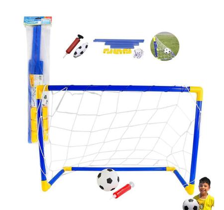 Imagem de Mini Gol De Futebol Infantil Com Bola E Bomba Diversão