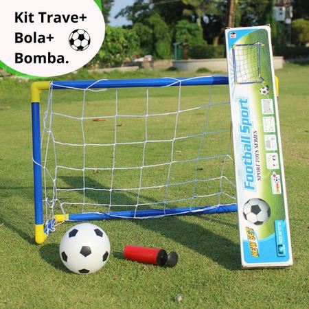 Kit Futebol Infantil Trave Gol Bola Bomba Brinquedo - Compre Agora