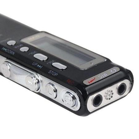 Imagem de Mini Gravador De Áudio Voz Digital 8gb Escuta Telefônica Mp3