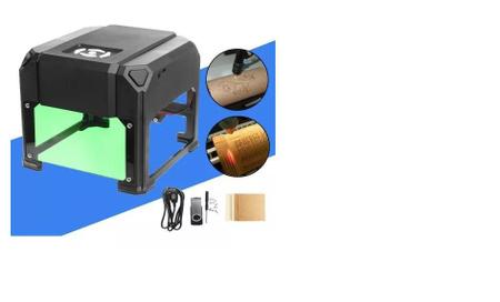 Imagem de Mini Gravadora Impressora Laser Portátil 3000W K4 C/ BLUETOOTH