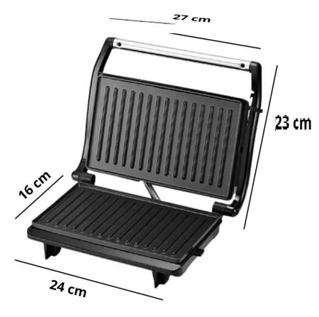 Imagem de Mini Grill Sanduicheira Inox Bak Gourmet 110 750w - MK