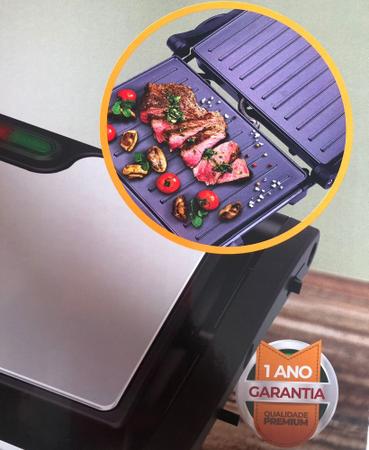 Mini Grill Sanduicheira Inox Bak Gourmet 110 750w - MK - Sanduicheira /  Sanduicheira Grill - Magazine Luiza