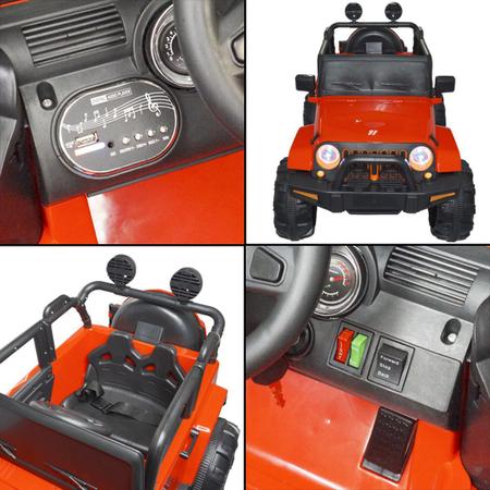 Carro eletrico c/controle remoto para crianças Buggy Scout 12v - 3 cores