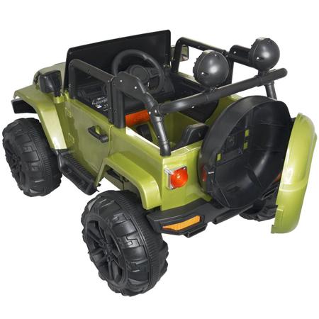 Carro Elétrico Infantil Viatura De Policia Com Megafone USB MP3 Controle  Remoto Luz E Som 12V 