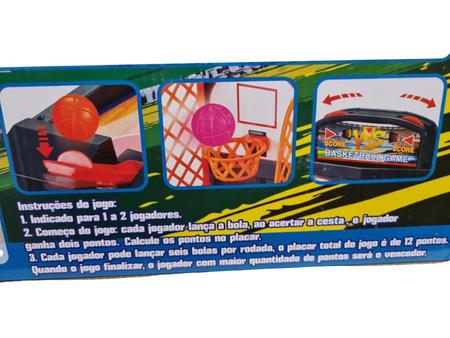 Jogo de mesa de basquete para 2 pessoas